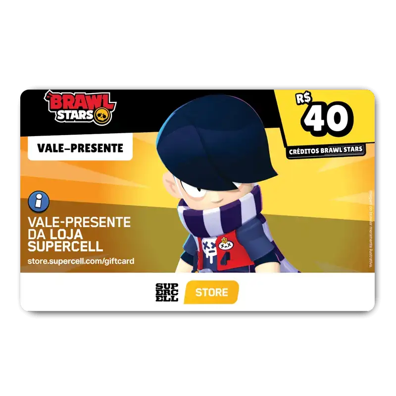 Brawl Stars - Gift Card R$40