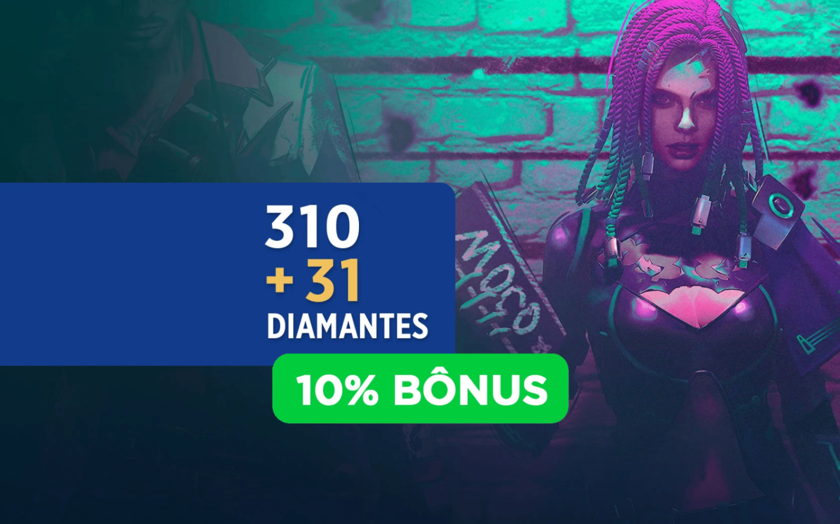 Free Fire - 310 Diamantes + 10% de Bônus