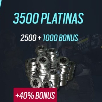 Rainbow Six Mobile - 3500 Platina (2500 + 1000 bônus)