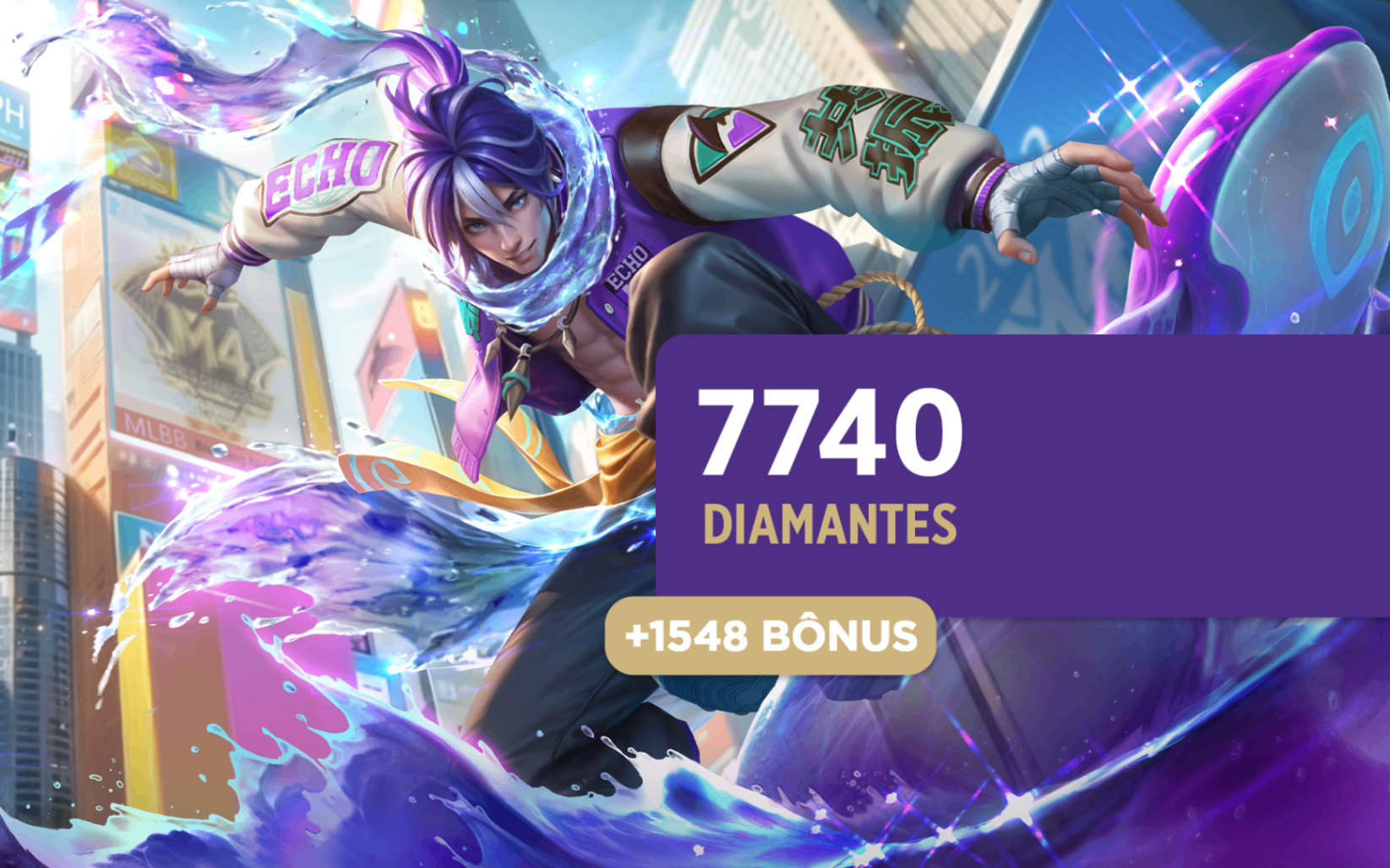 Mobile Legends: Bang Bang - 7.740 Diamantes + 1.548 Bônus