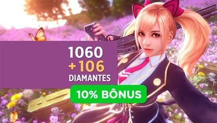 Free Fire - 1060 Diamantes + 10% de Bônus