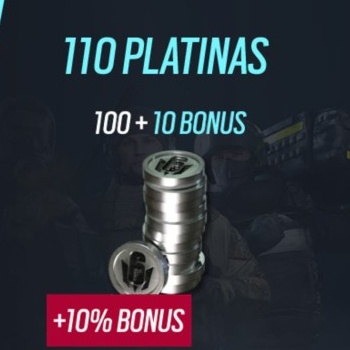Rainbow Six Mobile - 110 Platina (100 + 10 bônus)