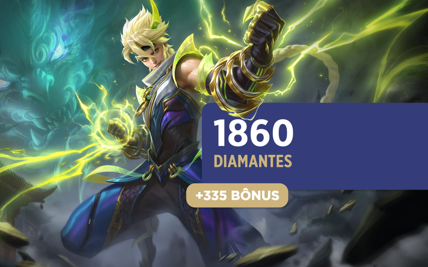 Mobile Legends: Bang Bang - 1860 Diamantes + 335 Bônus