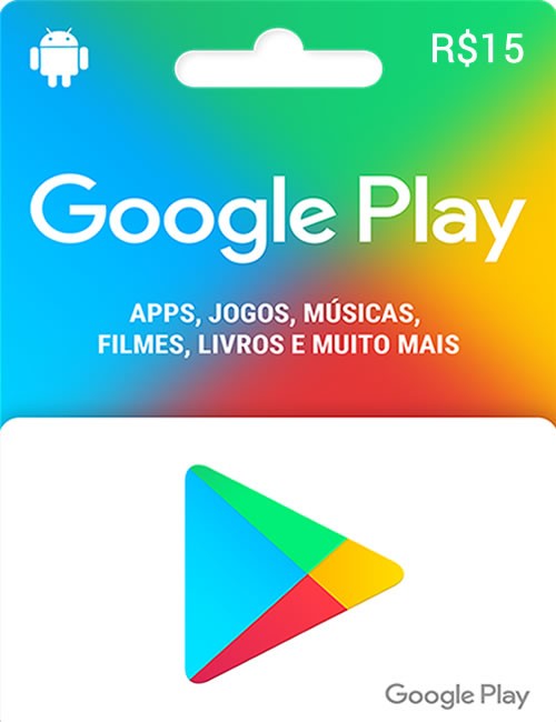 Google Play - Gift Card Digital R$15