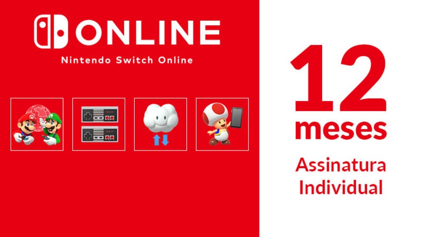 Nintendo Switch Online - SWITCH ON - 12 Meses