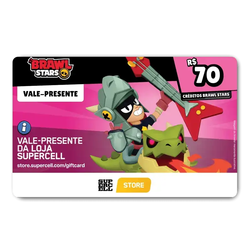 Brawl Stars - Gift Card R$70
