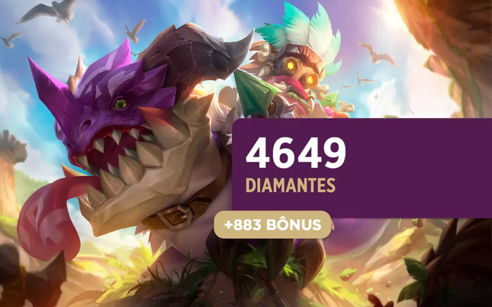 Mobile Legends: Bang Bang - 4.649 Diamantes + 883 Bônus