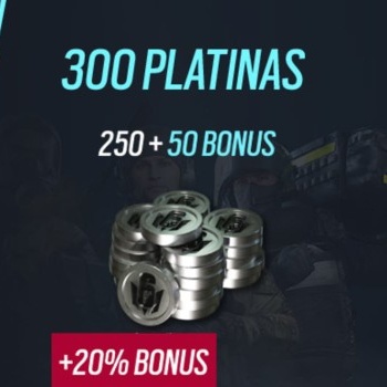 Rainbow Six Mobile - 300 Platina (250 + 50 bônus)