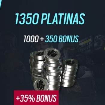 Rainbow Six Mobile - 1350 Platina (1000 + 350 bônus)
